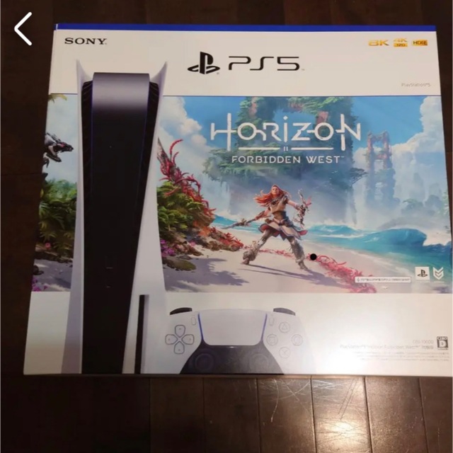 SONY(ソニー)の新品PS5 CFIJ-10000 Horizon Forbidden West エンタメ/ホビーのゲームソフト/ゲーム機本体(家庭用ゲーム機本体)の商品写真