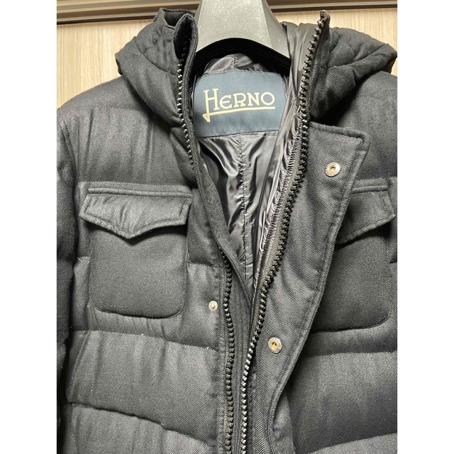 HERNO(ヘルノ)の☆Niao様専用HERNO BEAMS別注ウール生地4ポケットフーデッドダウン メンズのジャケット/アウター(ダウンジャケット)の商品写真