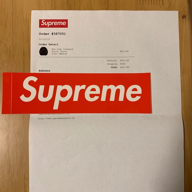 supreme シュプリーム　Box Logo Crew Neck クルーネック