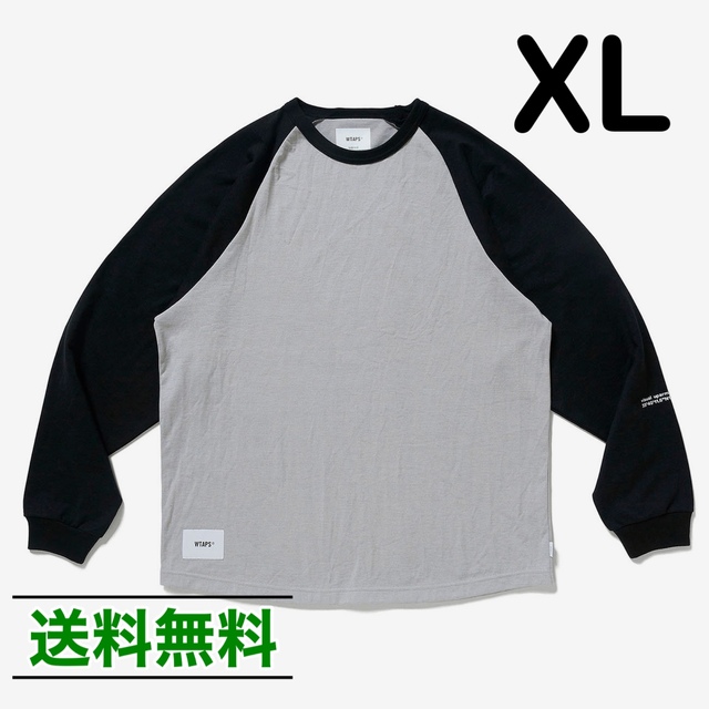 XL】WTAPS 22AW IAN RAGLAN ラグラン ロンT グレー-