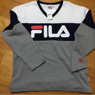 フィラ(FILA)の新品  FILA  フィラ ロゴトレーナー レディース M (スウェット)