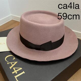 CA4LA - 美品　CA4LA KNOX NEW YORK くすみピンク　ハット　ca4la　