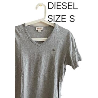 ディーゼル(DIESEL)のDIESEL ディーゼル 半袖 VネックTシャツ グレー サイズS(Tシャツ/カットソー(半袖/袖なし))