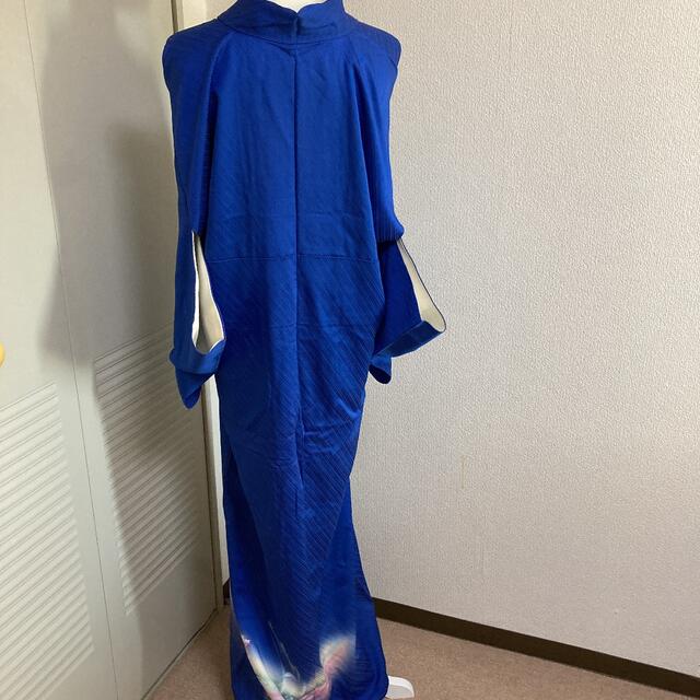 着物　訪問着　ブルー レディースの水着/浴衣(着物)の商品写真