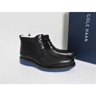 コールハーン(Cole Haan)の定価4.1万 新品 COLE HAAN チャッカ ブーツ 8 25.5 ブラック(ドレス/ビジネス)