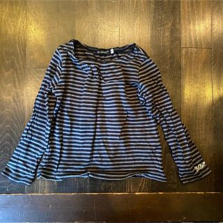 ベベ(BeBe)の子供服 べべ 長袖 カットソー ボーダー 黒 灰色 100 首周りゴム bebe(Tシャツ/カットソー)