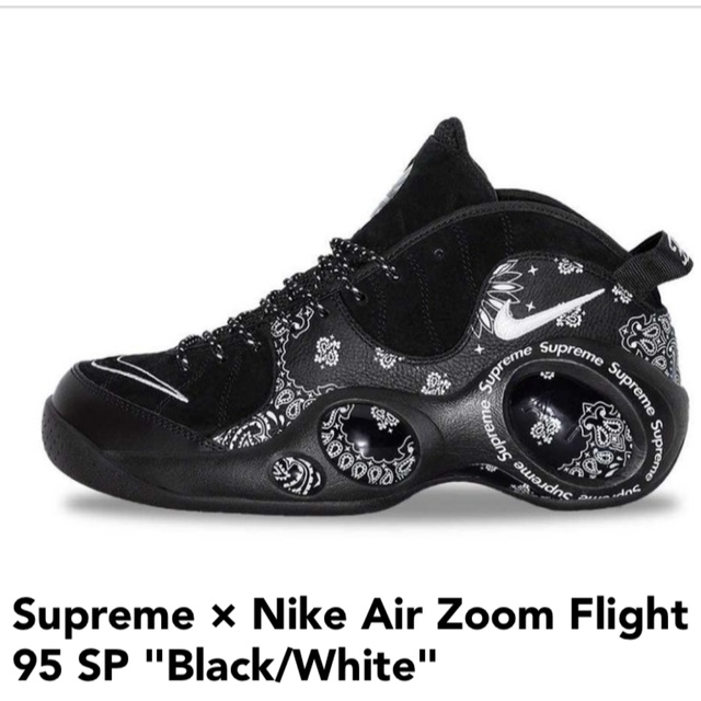 Supreme(シュプリーム)のSupreme Nike Air Zoom Flight 95 SP Black メンズの靴/シューズ(スニーカー)の商品写真