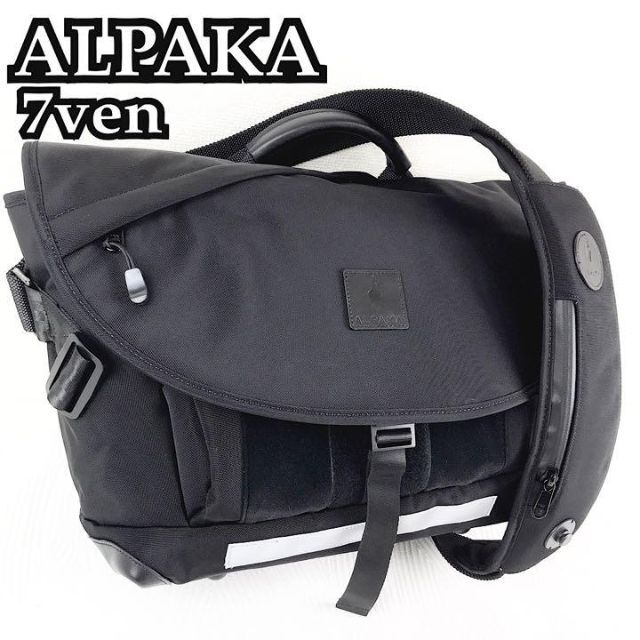 美品】ALPAKA 7VEN messenger bag ブラック 左肩モデル ブランドの