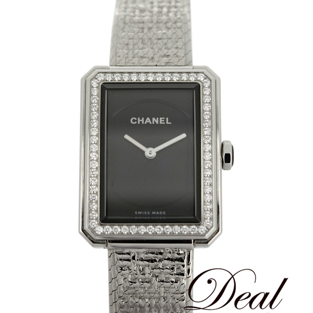 CHANEL - ベゼルダイヤ CHANEL シャネル  ボーイフレンド ツイード  H4877  レディース 腕時計