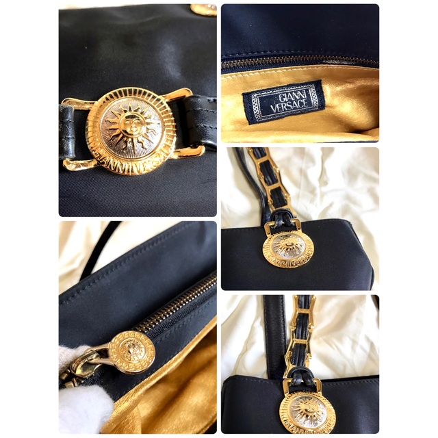 Gianni Versace(ジャンニヴェルサーチ)の【美品】GIANNI VERSACE サンバースト ショルダーバッグ チェーン レディースのバッグ(ショルダーバッグ)の商品写真