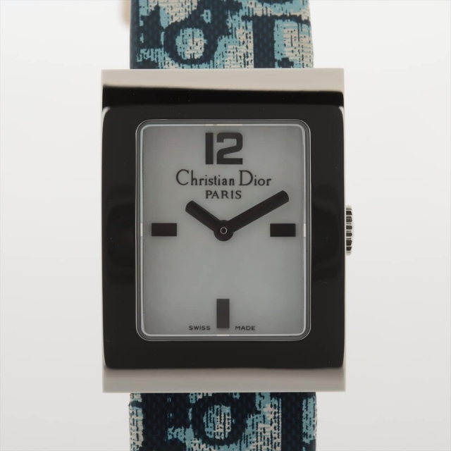 Christian Dior - クリスチャンディオール マリススクエア SS×革   レディース 腕時計