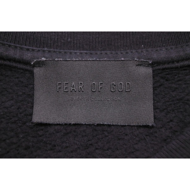 FEAR OF GOD フィアオブゴッド GRAYS 7th スウェット Tシャツ FG50-034 トップス コットン ブラック サイズL 美品 中古 43577 レディースのトップス(トレーナー/スウェット)の商品写真