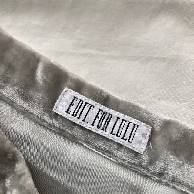 EDIT.FOR LULU(エディットフォールル)のEDIT. FOR LULU エディットフォールル　ベルベット　マキシスカート レディースのスカート(ロングスカート)の商品写真