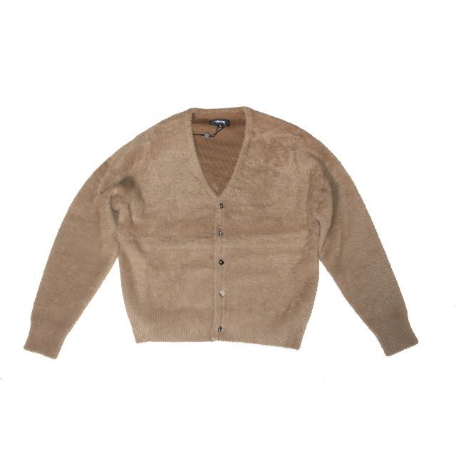 STUSSY CARDIGAN TAUPE SIZE Sトップス