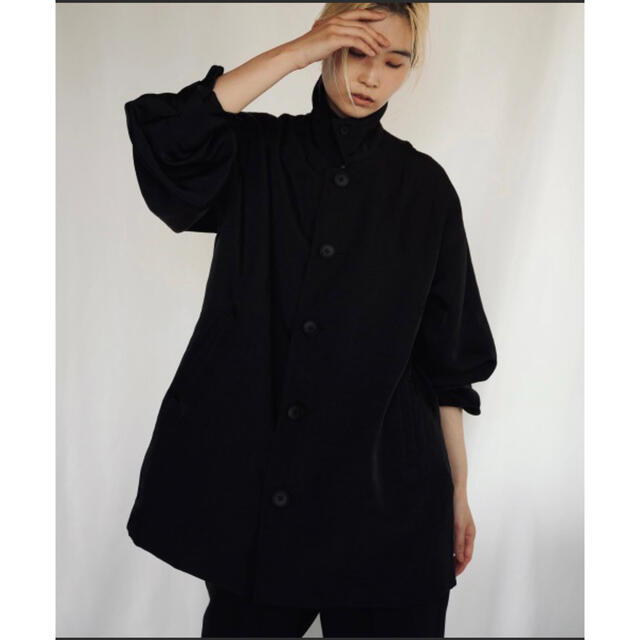 enof twill coat black レディースのジャケット/アウター(ナイロンジャケット)の商品写真