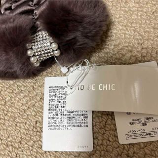 TO BE CHIC - トゥービーシック未使用手袋 毛皮、ビジュー付きの通販