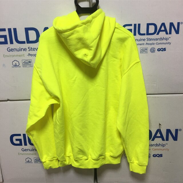 GILDAN(ギルタン)のGILDANギルダン★パーカー@@ネオンイエロー！セーフティグリーン☆Sサイズ メンズのトップス(パーカー)の商品写真