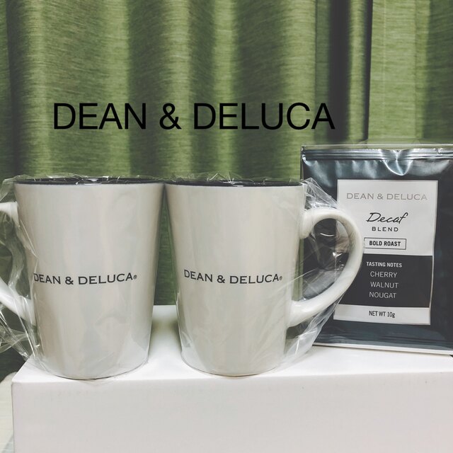 DEAN & DELUCA(ディーンアンドデルーカ)の専用です！DEAN & DELUCA ラテマグ(S)2客＆コーヒー5袋 インテリア/住まい/日用品のキッチン/食器(食器)の商品写真