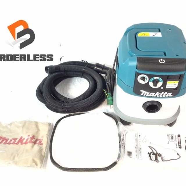 ☆品☆makita マキタ 乾湿両用型 集じん機 VC1520 本体+ホース+ノズル 専用ポリ袋(未使用) 収納袋付き 57404