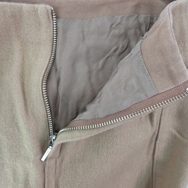 IENA(イエナ)のイエナ スカート 台形 ミニ バックファスナー ウール 34 ベージュ ボトムス レディースのスカート(ミニスカート)の商品写真