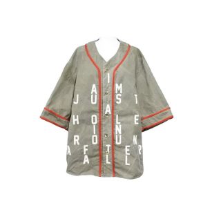 レディメイド(LADY MADE)のREADYMADE レディメイド ベースボール シャツ テント生地 カーキ Baseball Shirt US army tent shell 良好 中古 43579(その他)