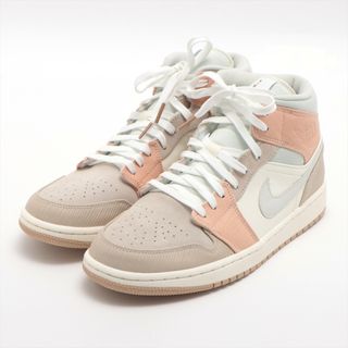 ナイキ(NIKE)のナイキ AIR JORDAN 1 MID レザー 27.5cm マルチカラ(スニーカー)