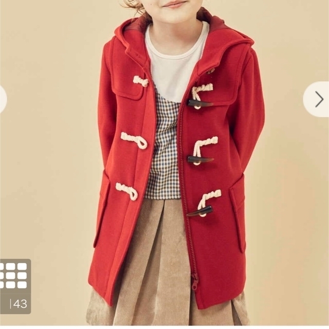 a.v.v(アーヴェヴェ)のダッフルコート キッズ/ベビー/マタニティのキッズ服女の子用(90cm~)(コート)の商品写真