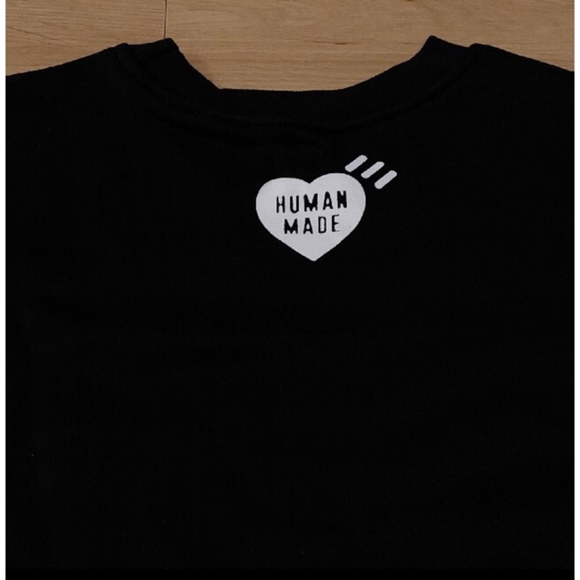 HUMAN MADE(ヒューマンメイド)のHUMAN MADE ヒューマンメイド　トレーナー　スウェット 値下げ中　黒 メンズのトップス(スウェット)の商品写真