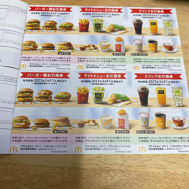 マクドナルド - マクドナルド株主優待券2冊の通販 by masa's shop