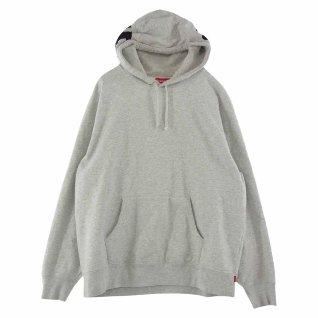 Supreme Rib Hooded Sweatshirt パーカー グレー L