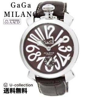 ガガミラノ MANUALE 48MM 腕時計 GAG-501401S-BRW  2年