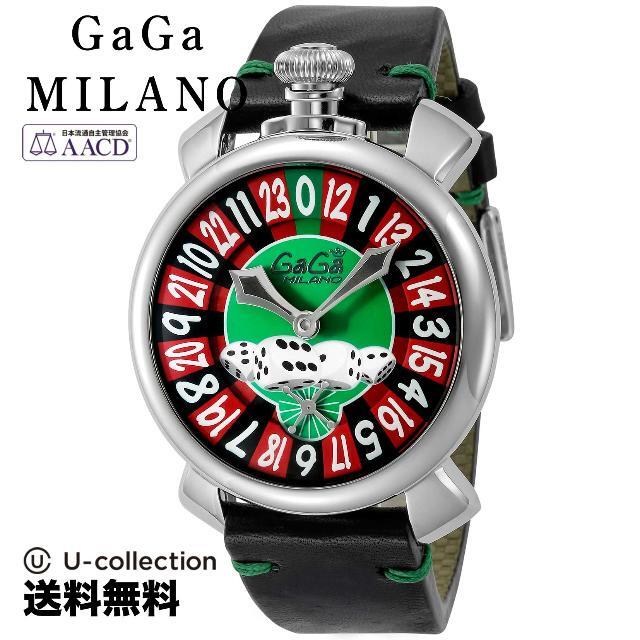 GaGa MILANO(ガガミラノ)のガガミラノ MANUALE 48MM 腕時計 GAG-5010LV01-BLK  2年 レディースのファッション小物(腕時計)の商品写真