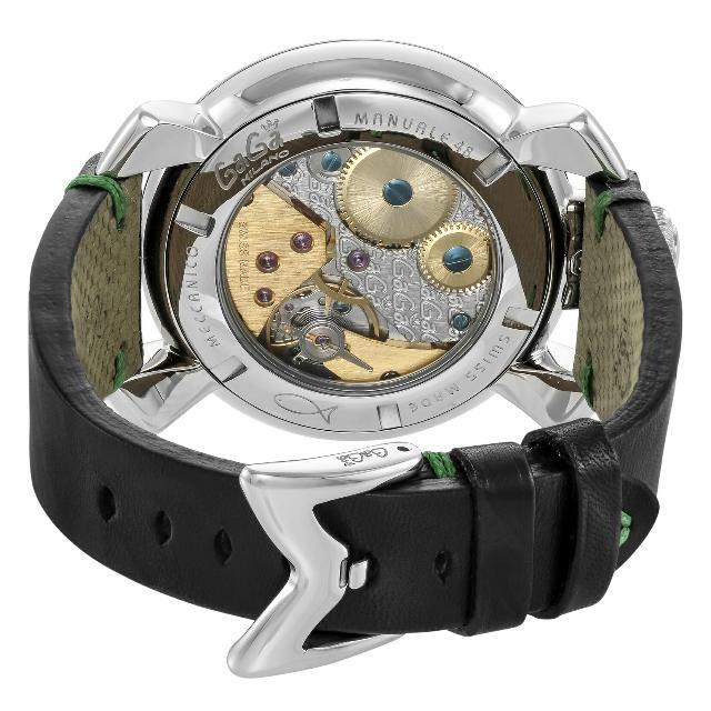 GaGa MILANO(ガガミラノ)のガガミラノ MANUALE 48MM 腕時計 GAG-5010LV01-BLK  2年 レディースのファッション小物(腕時計)の商品写真
