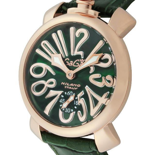 GaGa MILANO(ガガミラノ)のガガミラノ MANUALE 48MM 腕時計 GAG-501104S-GRN  2年 レディースのファッション小物(腕時計)の商品写真