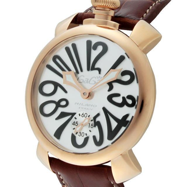 ガガミラノ MANUALE 48MM 腕時計 GAG-501401S-BRW  2年