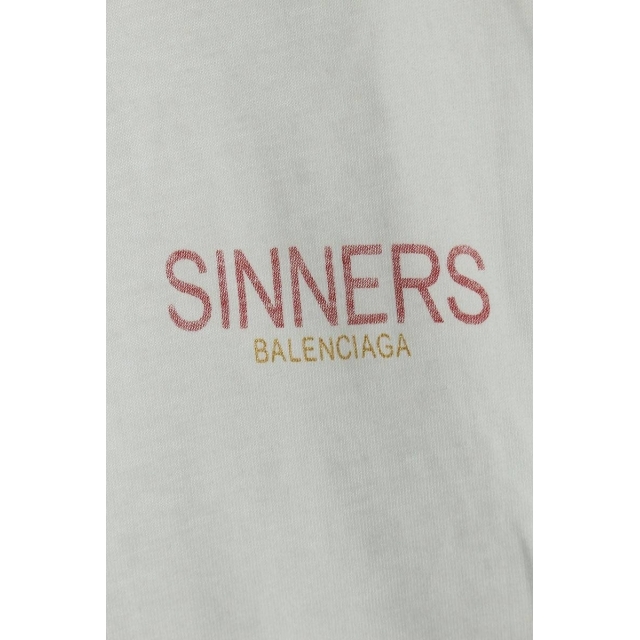 バレンシアガ 18SS 489862 TWK52 SINNERSプリントTシャツ メンズ S