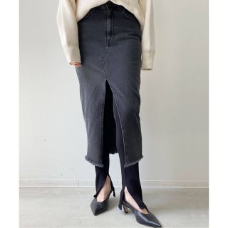 アパルトモンドゥーズィエムクラス(L'Appartement DEUXIEME CLASSE)の【3×1/スリーバイワン】Denim Skirt(ロングスカート)