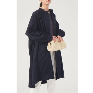 新品未使用】qualite カリテ☆エアーツイルコート☆ダークネイビー☆36