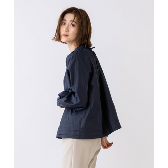 Sono(ソーノ)のSONO ソーノ 2WAYノーブルフレアブラウス navy リボン レディースのトップス(シャツ/ブラウス(長袖/七分))の商品写真