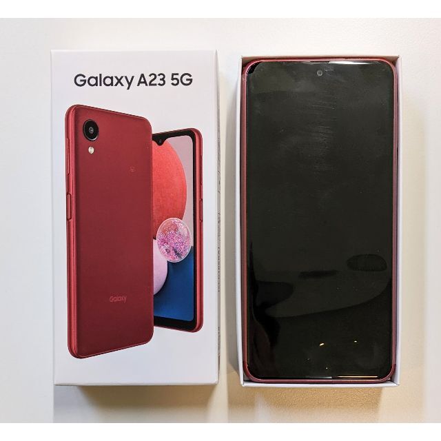 Galaxy A23 5G SCG18 レッド 未使用品