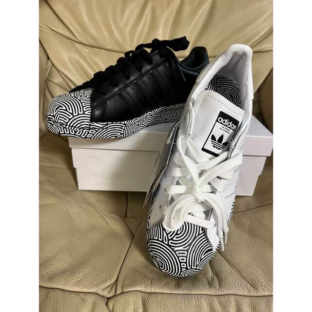 adidas スーパースター 白黒 size23.0 未使用品 adidas スーパースター 白黒 size23.0 未使用品