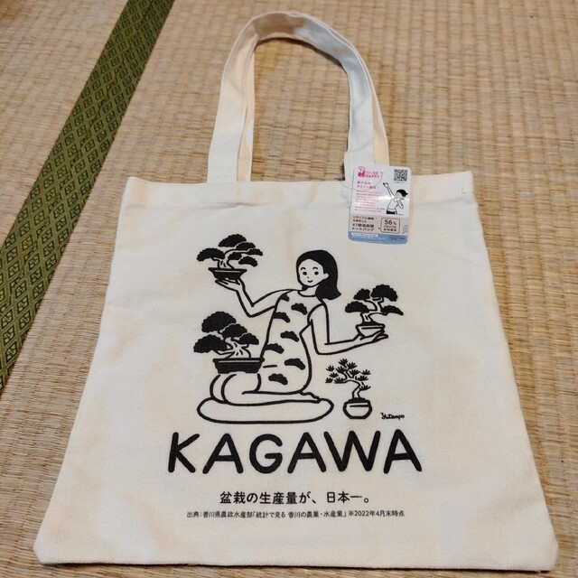 MUJI (無印良品)(ムジルシリョウヒン)のDAISO 50周年記念 47都道府県トートバッグ 香川県 限定 レディースのバッグ(トートバッグ)の商品写真