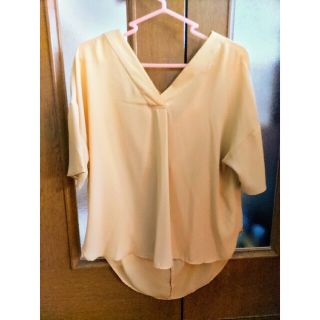 ショコラフィネローブ(chocol raffine robe)のショコラフィネローブのブラウス イエロー 7分袖(シャツ/ブラウス(長袖/七分))