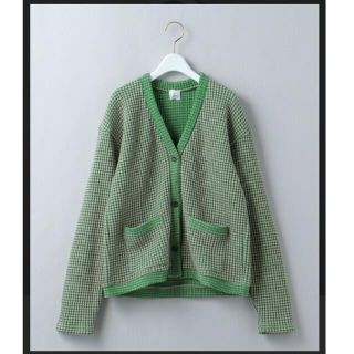 ロク(6 (ROKU))のroku 6 waffle vneck cardigan Vネックカーディガン(カーディガン)