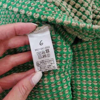 6 (ROKU) - roku 6 waffle vneck cardigan Vネックカーディガンの