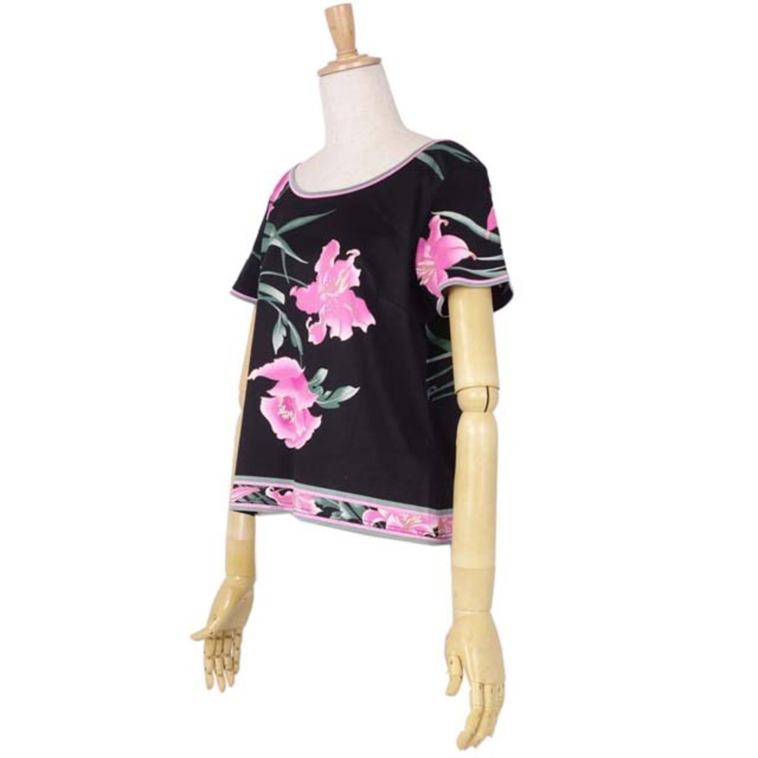 美品 レオナール LEONARD PARIS Tシャツ カットソー ショートスリーブ コットン 花柄 トップス レディース LL マルチカラー 美品 レオナール LEONARD PARIS Tシャツ カットソー ショートスリーブ コットン 花柄 トップス レディース LL マルチカラー