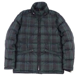 モンクレール(MONCLER)の美品 モンクレール MONCLER ジャケット ダウンジャケット 茶タグ メンズ ブラックウォッチ チェック アウター 1(S相当) グリーン/ブラック(その他)