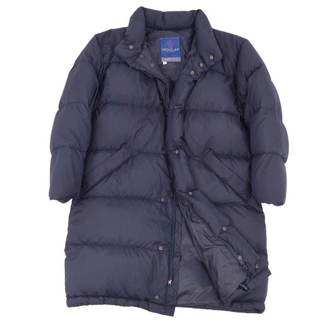 美品 モンクレール グレノーブル MONCLER GRENOBLE コート ダウンコート メンズ ジップアップ アウター 1(S相当) ネイビー