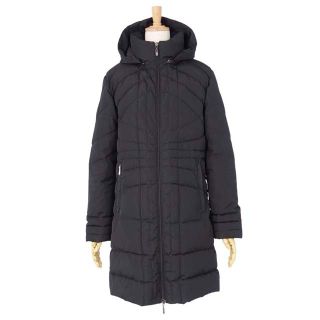 モンクレール(MONCLER)のモンクレール MONCLER コート ダウンコート 茶タグ レディース ジップアップ アウター 0(XS相当) ブラック(その他)