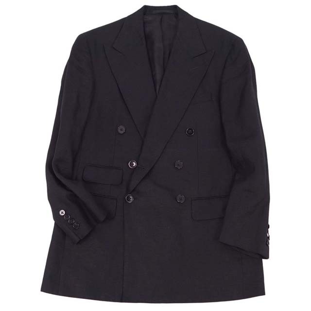 美品 ラルフローレン パープルレーベル RALPH LAUREN PURPLE LABEL セットアップ スーツ リネン ジャケット パンツ メンズ C94-W82-T175(L相当) ブラック 美品 ラルフローレン パープルレーベル RALPH LAUREN PURPLE LABEL セットアップ スーツ リネン ジャケット パンツ メンズ C94-W82-T175(L相当) ブラック